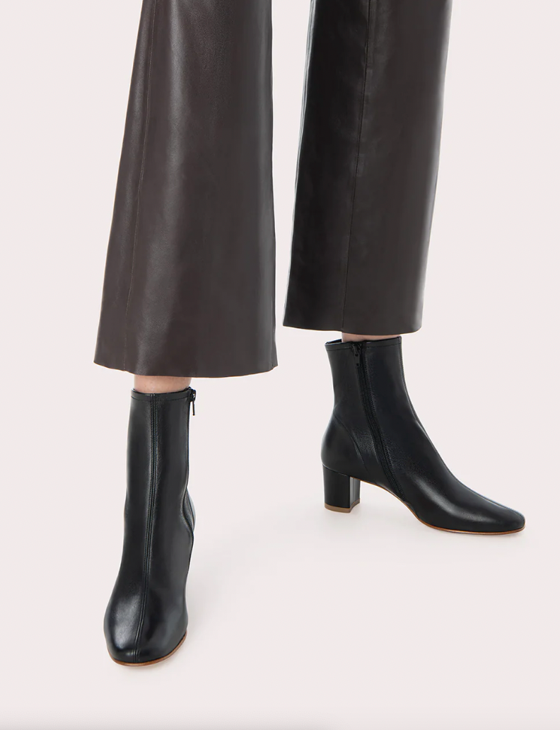 BY FAR Sofia Black Leather Boot The Haute Online