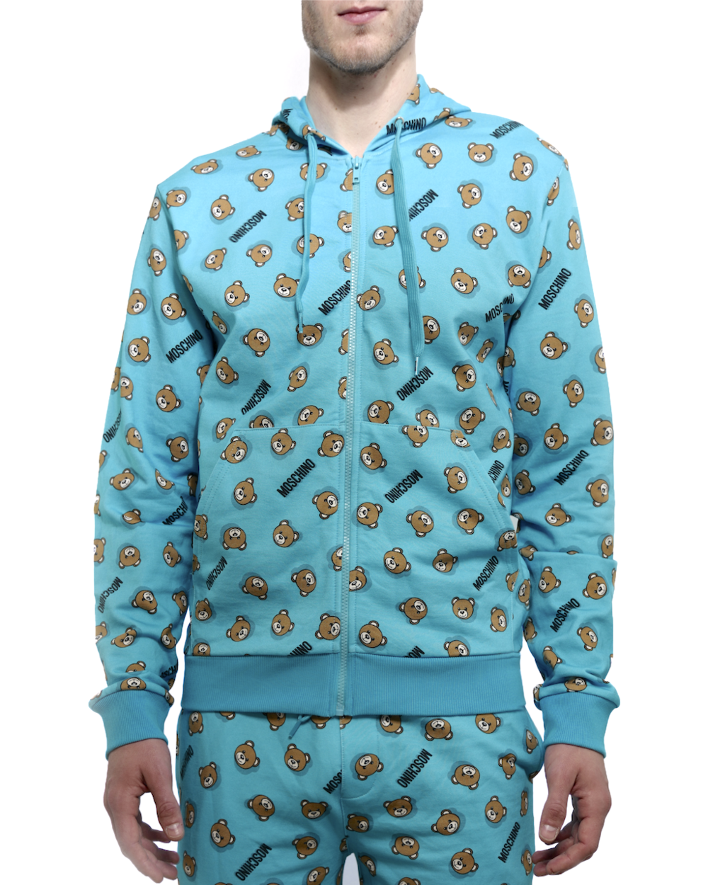 Moschino blue outlet hoodie